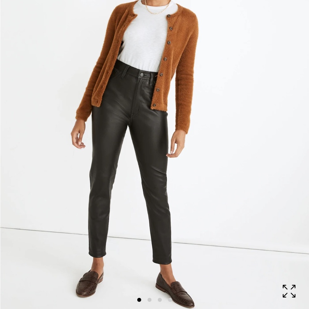Madewell- The perfect vintage Jean Black Leather edition